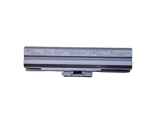 GHU New Battery 58WH Replacement for VGP-BPS13B VGP-BPS13/Q VGP-BPS13B/Q VGP-BPS21A VGP-BPS13 VGP-BPS13A VGP-BPL13 VGP-BPS13A/B VGP-BPS13B/S VGP-BPS21 Compatible for Vaio VGN-CS VGN-FW VGN-AW - style: 58Wh/(VGP-BPS13 Silver)