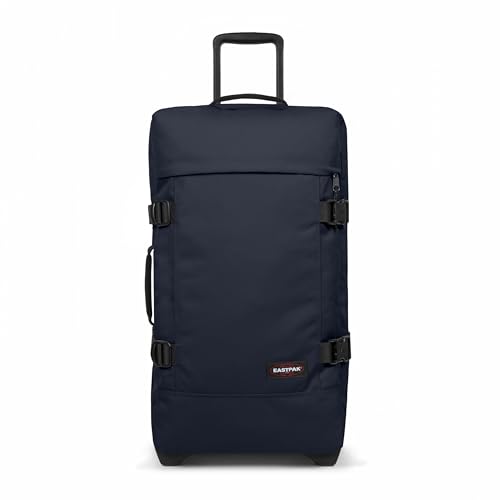 EASTPAK Tranverz M – 78L Medium Soft Sided Checked Luggage, Dual Compartments, TSA Lock, Compression Straps & Smooth Inline Wheels, Ultra Marine - color: Ultra Marine, size: 78 Liter Checked Bag