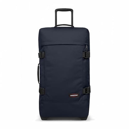 EASTPAK Tranverz M – 78L Medium Soft Sided Checked Luggage, Dual Compartments, TSA Lock, Compression Straps & Smooth Inline Wheels, Ultra Marine - color: Ultra Marine, size: 78 Liter Checked Bag