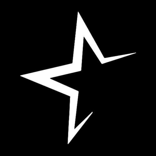 2-Pack Hollow Star Car Decal Suitable for Decorating Laptops, Trucks, Off-Road Vehicle Doors, and Rear Windows - a Fuel Tank Lid Sticker, 4.72"x5.51"-BD30 (White) - color: White