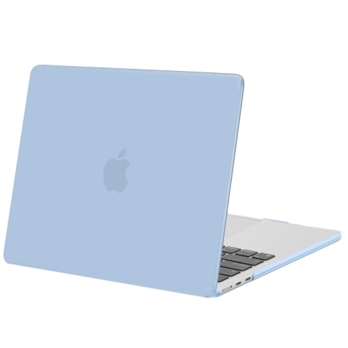 MOSISO Compatible with MacBook Air 15 inch Case M5 M4 M3 M2 2026 2025-2023 | Model A3448 A3241 A3114 A2941, Scratch-Resistant Ultra-Thin Protective Hard Shell Case Cover, Air Blue - color: Air Blue