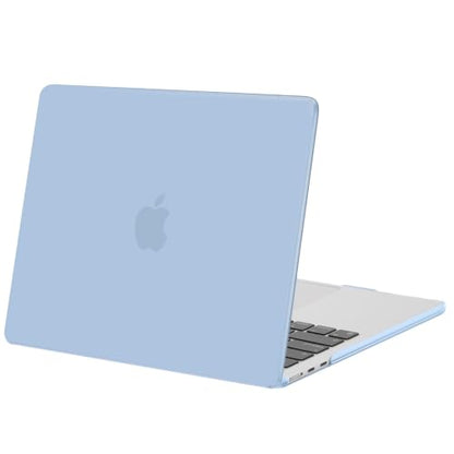 MOSISO Compatible with MacBook Air 15 inch Case M5 M4 M3 M2 2026 2025-2023 | Model A3448 A3241 A3114 A2941, Scratch-Resistant Ultra-Thin Protective Hard Shell Case Cover, Air Blue - color: Air Blue