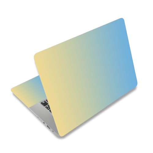 15-15.6 inches Netbook Laptop Skin Sticker Decal Reusable Cover Protector for 11.6 12 13 13.3 14 15 15.4 Notebook Chromebook Easy to Apply Remove, Scratch-Resistant Waterproof I Gradient Yellow Blue - color: Gradient Yellow Blue