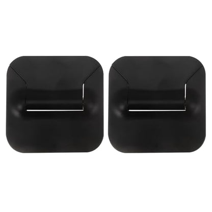 NUOBESTY 2pcs Portable Folding Laptop Stand Height Adjustable Notebook PC Holder Black for Travel and Office Use