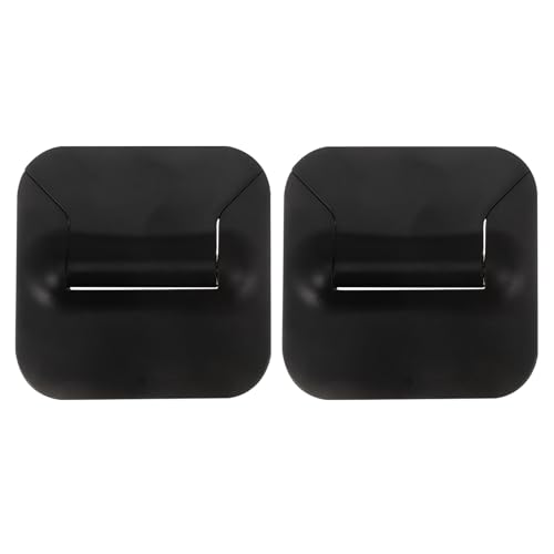 NUOBESTY 2pcs Portable Folding Laptop Stand Height Adjustable Notebook PC Holder Black for Travel and Office Use