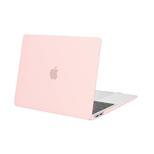 MOSISO Compatible with MacBook Air 13 inch Case M1 2022-2018 | Touch ID Plastic Hard Shell Cover Compatible with MacBook Air 13.3 inch Case, A2337 M1 A2179 A1932, Chalk Pink - color: Chalk Pink