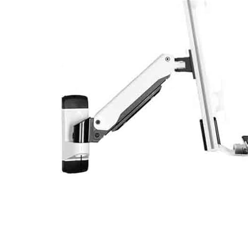 Monitor Stand- Wall Mount Monitor Bracket Single Arm with Tray Single Screen for 15-27 Inch Screen Adjustable Desk Mount