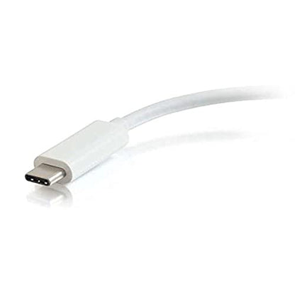 C2G USB Adapter, USB Hub, Ethernet Adapter with Power, 3 Port, White, Cables to Go 29746 - color: White, style: 3-Port