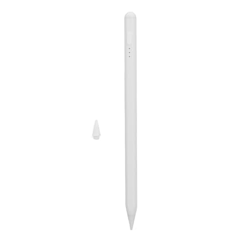 SUNGOOYUE Tilt Pressure Stilo Pen Sensitivity with Palm Rejection and Fast Load - 1.5mm Interchangeable Tie for Sketching, Coloring (White) - color: White