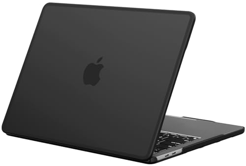 BlueSwan Anti-Cracking Case for MacBook Pro 13 inch M2 M1 2022-2016 | Anti-Scratch Protective Hard Case, Soft TPU Bumper, Drop Protection, Sturdy and Durable, Business & Travel, Frosted Black - color: Frosted Black, size: Pro 13-inch (2022-2016)