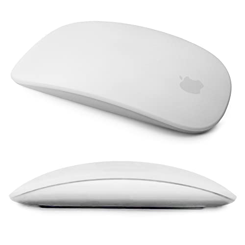 Magic Mouse Silicone Case Cover for Apple Magic Mouse 1 & 2, Grey | Soft ultra-thin silicone skin, dust-resistant, shock-absorbing, anti-scratch, easy to install - color: 2-grey