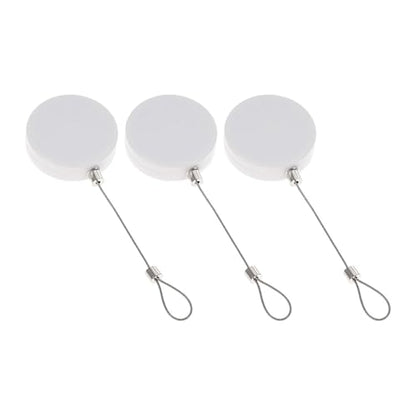 Tofficu 3pcs Retractable Anti-Theft Cable Locks for Electronics and Phones with Steel and Abs Construction, Easy Installation Security Wire Cable for Commercial and Store Use