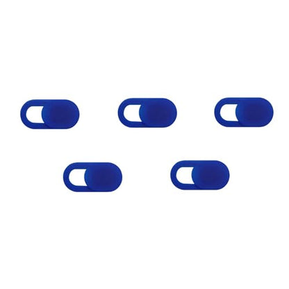 Privacy Cover Slider Stickers for Laptop Tablet Phone Front Area Adhesive Tabs for Office Study Meeting Device Use 1.0 x 0.4 Inch(blue) - color: Blue-5 PCS