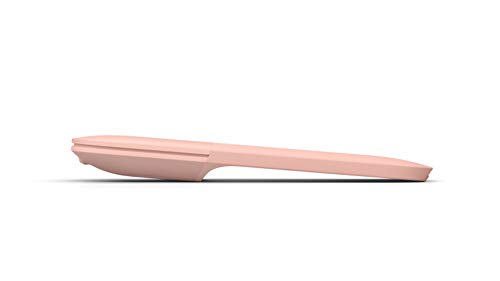 Microsoft ARC Mouse – Soft Pink. Sleek,Ergonomic Design, Ultra Slim and Lightweight, Bluetooth Mouse for PC/Laptop,Desktop Works with Windows/Mac Computers - color: Soft Pink