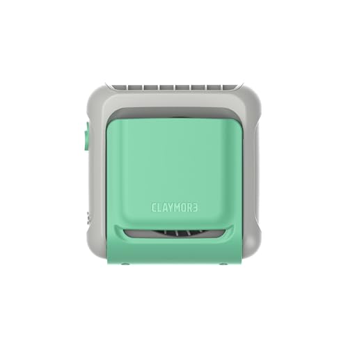 Claymore Clipfan Mini Mist Mint - Portable Wearable Shirt Clip Fan, USB-C Rechargeable Small Personal Cooling Fan with 4 Speeds, Hands-Free Pocket Fan for Outdoor Work, Golf, Travel and Camping - color: Mist Mint
