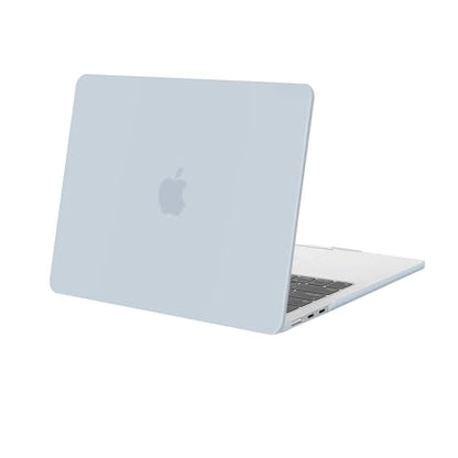 MOSISO Compatible with MacBook Air 13 inch Case M5 2026 M4 M3 M2 2025-2022 | A3449 A3240 A3113 A2681, Scratches-Resistant Protective Hard Shell for MacBook Air 13.6 inch Case, Baby Blue - color: Baby Blue