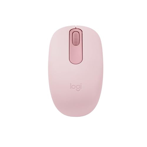 Logitech M196 Bluetooth Wireless Mouse, Compact and Portable Mouse for Laptops, Tablets and More, 12-Month Battery, Smooth Tracking, Compatible with PC and Mac, Windows and macOS - Rose - color: Rose