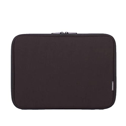 Laptop Sleeve 15.6 Inch Foldable Slim Case Lightweight Bag Notebook Computer Carrying Flip Cover (Black) - color: Black, size: 15.6 Inch