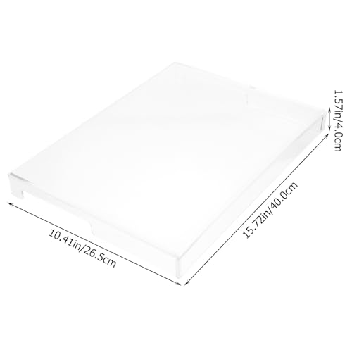 ABOOFAN Clear Acrylic Keyboard Dust Cover, Anti-Cat Waterproof Protective Case for Laptop & Mechanical Keyboards 15.74x10.43 Inch - size: 40X26.5X4CM