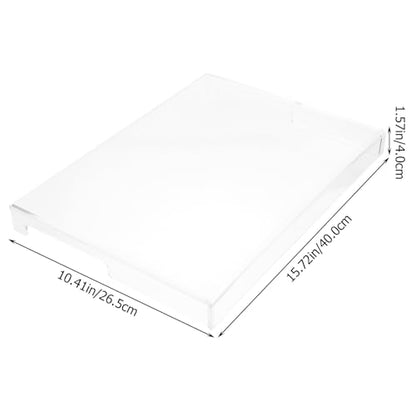 ABOOFAN Clear Acrylic Keyboard Dust Cover, Anti-Cat Waterproof Protective Case for Laptop & Mechanical Keyboards 15.74x10.43 Inch - size: 40X26.5X4CM