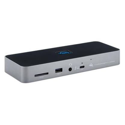 OWC 11-Port Thunderbolt Dock for Mac/PC with 96W PD and 3X Thunderbolt 4 | Thunderbolt 4 dock, 40Gb/s, 96W charging, 3x Thunderbolt 4, 3x USB A 10Gb/s, USB 2.0, 1GbE, SD UHS-II, 3.5mm audio - size: DOCK, style: Thunderbolt 4
