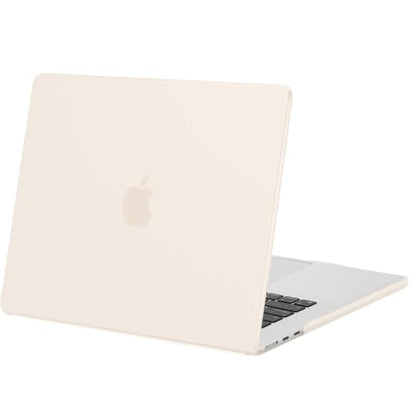 MOSISO Compatible with MacBook Air 15 inch Case M5 M4 M3 M2 2026 2025-2023 | Model A3448 A3241 A3114 A2941, Scratch-Resistant Ultra-Thin Protective Hard Shell Case Cover, Beige - color: Beige