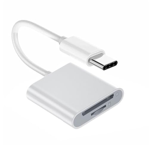 USB 2.0 Type C USB-C to TF Micro SD SDXC SDHC Card Reader Adapter Compatible with MacBook Laptop Tablet Phone - style: SD 2-in-1
