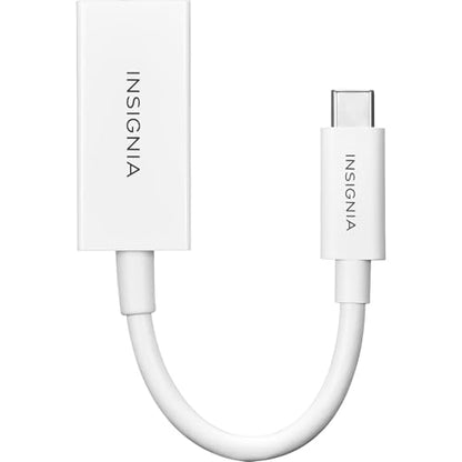 Insignia Multi Port USB Ethernet HDMI Hub Adapter Series, Data Transfer & Charging for MacBook, Chromebook, Laptop, PC, and More (USB-C to Display Port) - style: USB-C to Displayport Adapter