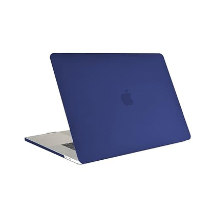 RUBAN Case for MacBook Pro 15 inch 2019 2018 2017 2016 Release A1990/A1707 with Touch Bar, Plastic Hard Shell Cover (Navy) - color: Navy