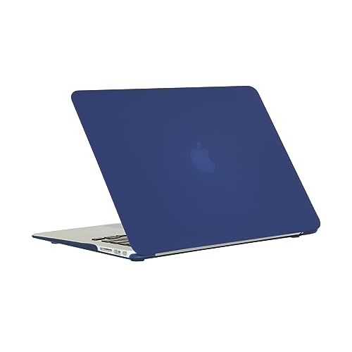 RUBAN Case Compatible with MacBook Air 13 Inch (Models: A1369 & A1466, Older Version 2010-2017 Release), Slim Snap On Hard Shell Protective Cover and Keyboard Cover (Blue) - color: Blue