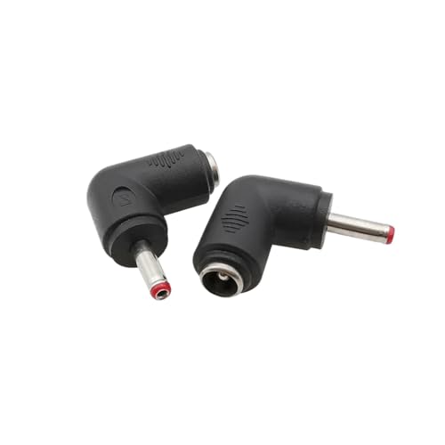 5/2/1Pcs Right Angle DC 5.5 x 2.1mm Female Jack to 3.5x1.35 4.0x1.7 4.8x1.7 5.5x2.1 5.5x2.5 6.3x3.0 6.0x4.4mm Male DC Connector(Type1,2Pcs) - color: Type1, size: 2Pcs