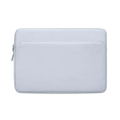 tomtoc Custom-Fit Slim Sleeve for 13-inch MacBook Neo A18 Pro A3404, Water-Resistant Protective Case with Accessory Pocket - color: Light Blue, size: 13-inch for MacBook Neo