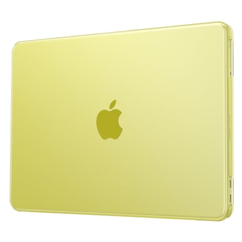 Macaset for MacBook Neo Case 13 inch 2026 A3404 - Citrus Clear | Scratch & Fingerprint Resistant | Perfect Fit | 100% Match Official Color | Matte Hard Shell Yellow Cover - color: Citrus Clear