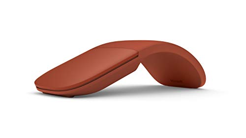 Microsoft Connects via Bluetooth Surface Arc Mouse – Poppy Red (CZV-00075) - color: Poppy Red