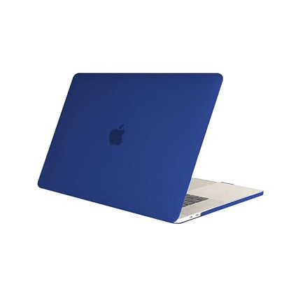 RUBAN Case for MacBook Pro 15 inch 2019 2018 2017 2016 Release A1990/A1707 with Touch Bar, Plastic Hard Shell Cover (Navy) - color: Navy