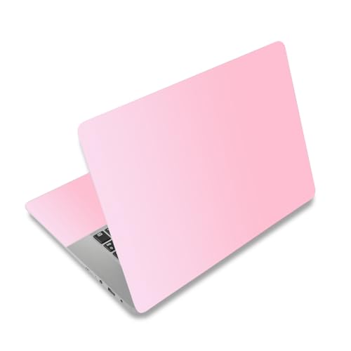 12 12.1 13 13.3 14 15 15.4 15.6 in Skin Laptop Sticker Decal, Netbook Skins for Notebook PC, Universal Vinyl Laptop Decor Cover for Women Girls, Waterproof Art Protector I Gentle Gradient Pink - color: Gentle Gradient Pink