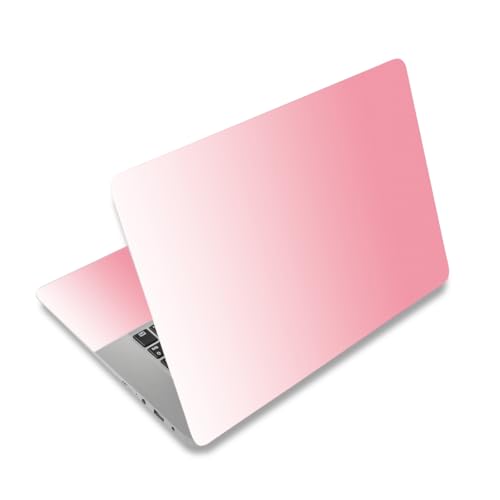 Gradient Pink 12 12.1 13 13.3 14 15 15.4 15.6 in Skin Laptop Sticker Decal, Netbook Skins for Notebook PC, Universal Vinyl Laptop Decor Cover for Women, Waterproof Art Protector Easy to Apply - color: Gradient Pink