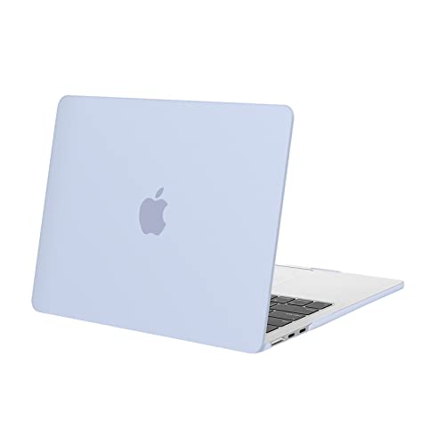 MOSISO Compatible with MacBook Air 13 inch Case M5 2026 M4 M3 M2 2025-2022 | A3449 A3240 A3113 A2681, Scratches-Resistant Protective Hard Shell for MacBook Air 13.6 inch Case, Pastel Blue - color: Pastel Blue