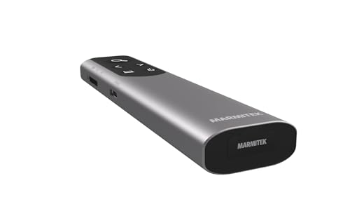 Wireless Presenter - Advanced Presentation Clicker with Digital Pointer, Zoom & Air Mouse Function by Marmitek