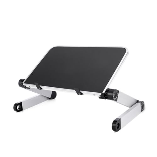 jojofuny Standing Desk Accessory Ergonomic Laptop Holder Adjustable Laptop Table Stand Ventilated Tablet Mount Sandblasted Construction Multi-Angle Viewing