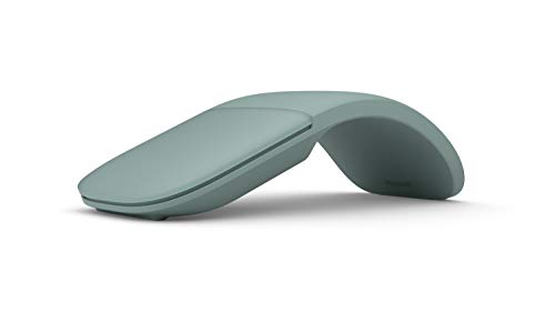 Microsoft ARC Mouse – Sage. Sleek,Ergonomic design, Ultra slim and lightweight, Bluetooth Mouse for PC/Laptop,Desktop works with Windows/Mac computers - color: Sage