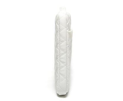 Kinmac White Quilted 360° Protective Laptop Sleeve with Handle, Front Pocket (12 inch-13.3 inch) - color: White Quilted, size: 12 inch-13.3 inch
