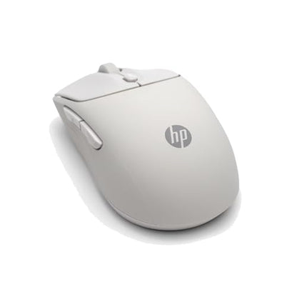 HP 400 Quiet Wireless Mouse, Dual Bluetooth & 2.4GHz, Soft Silicone, Quiet Clicks, Microsoft Wheel, 24-Month Battery, 6000 DPI, Ambidextrous, Eco-Friendly Design, Multi-OS, Maple - color: Maple