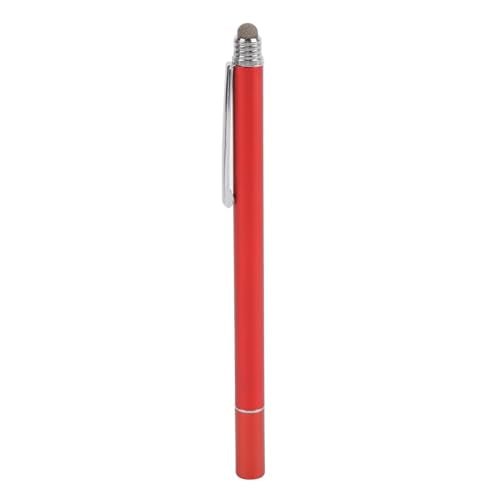Dioche Capacitive Stylus Pen 2 in 1 Stylus Pen - High Sensitivity Double End Capacitive with Two Tips for Touch Screen & Digital Calendar - Dark Blue (Red) - color: Red