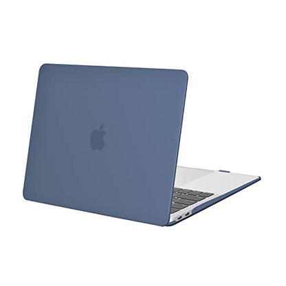 MOSISO Compatible with MacBook Air 13 inch Case 2022 2021 2020 2019 2018 Release A2337 M1 A2179 A1932 Touch ID, Plastic Hard Shell Cover Compatible with MacBook Air 13.3 inch Case, Steel Blue - color: Steel Blue