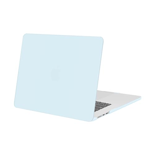 MOSISO Compatible with MacBook Air 15 inch Case M5 M4 M3 M2 2026 2025-2023 | Model A3448 A3241 A3114 A2941, Scratch-Resistant Ultra-Thin Protective Hard Shell Case Cover, Cloud Blue - color: Cloud Blue