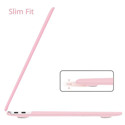 Anban for MacBook Pro 13 inch Case 2025 2024 2023 2022-2016 M2 M1,Baby Pink | Model A2338 A2251 A2289 A2159 A1989 A1708 A1706, Matte Plastic Laptop Hard Shell Case with Keyboard Cover & Screen Protector - color: Baby Pink