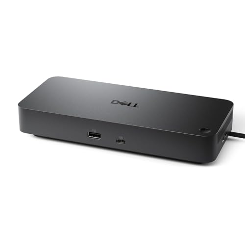 Dell Pro Dock WD25 Universal Docking Station Bundle — USB-C/USB-A Dual Display Dock with 100W Adapter + HDMI Cable + USB-C Cable + DisplayPort Cable + Cleaning Cloth