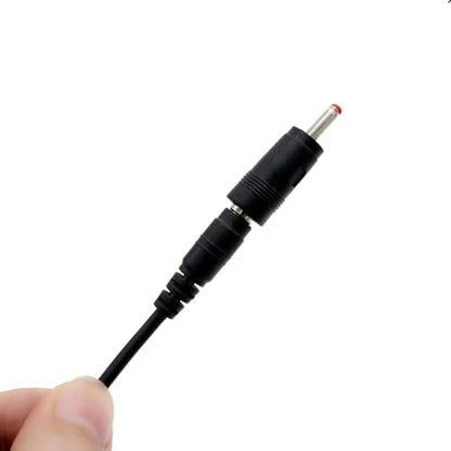 6Pcs DC Power Connector 5.5x2.1mm Female Jack to 3.5x1.35mm Male Adapter Barrel Connector,Red