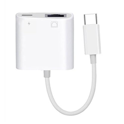 cablecc USB-C Type C Male to RJ45 Networking 100Mbps with PD Power Charge Adapter Compatible with Laptop Tablet Phone - style: USB-C to 100Mbps+PD